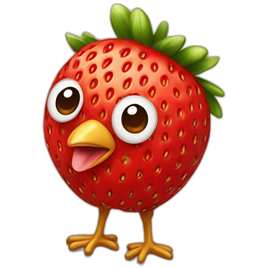 stawberry chicken emoji