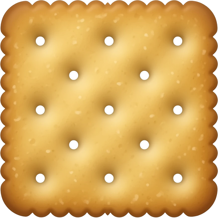 Cracker square emoji
