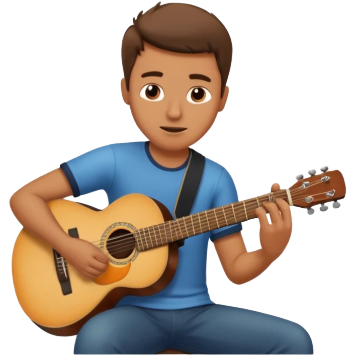 man playing guitar emoji