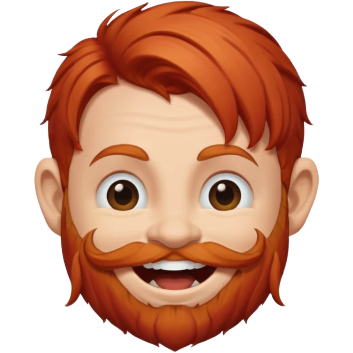 Ein zwerg mit roten Haaren der lacht emoji