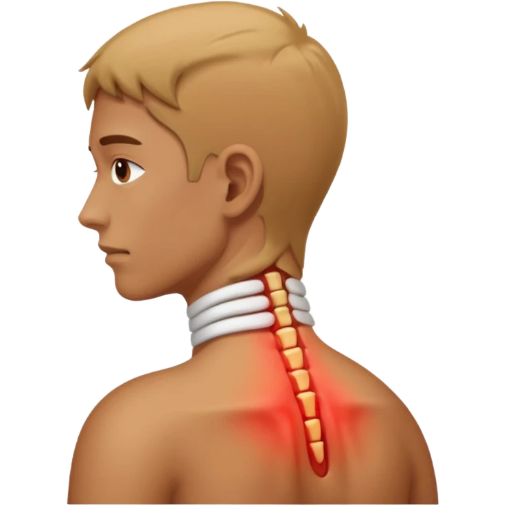 pain in the back of the neck from bad posture emoji
