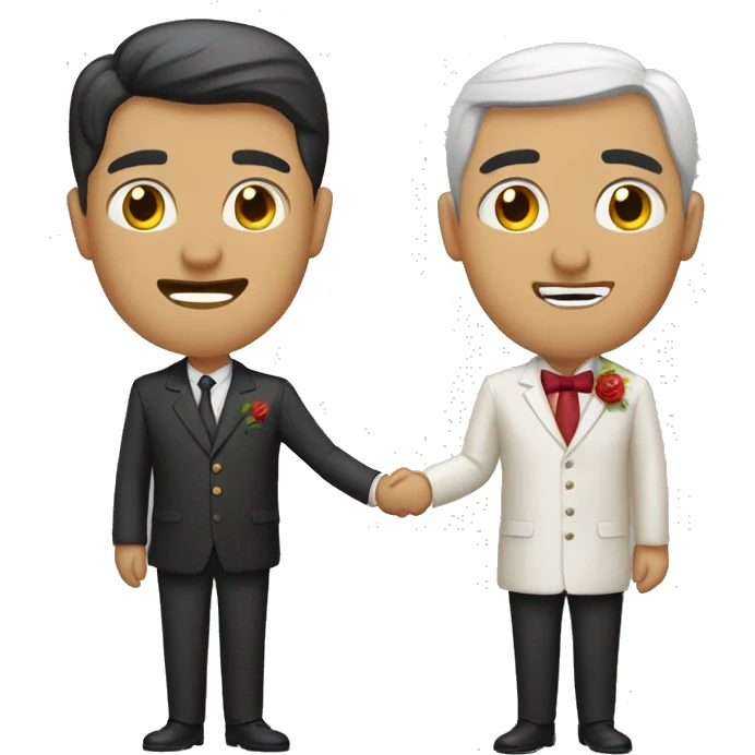 Novios besandose emoji