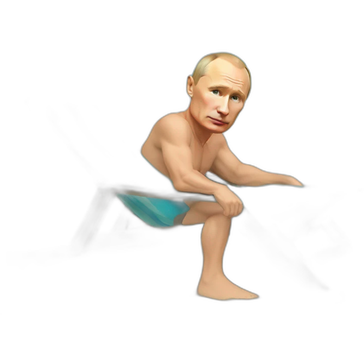 Putin at the beach emoji