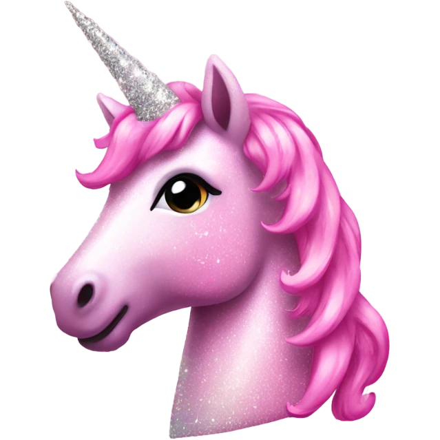 sparkly pink unicorn  emoji