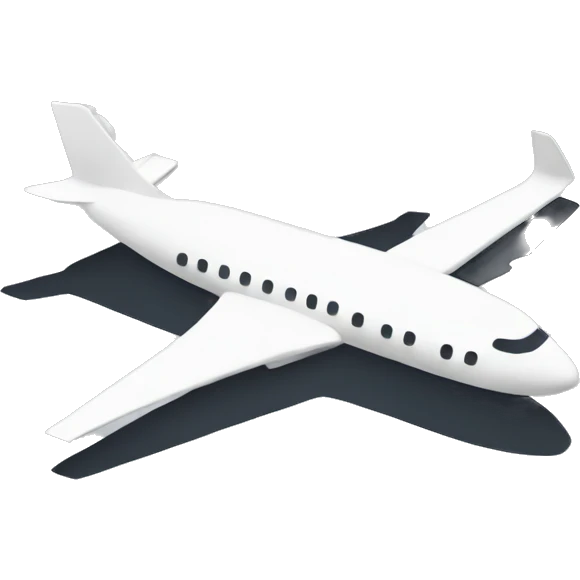 Outline of airplane  emoji