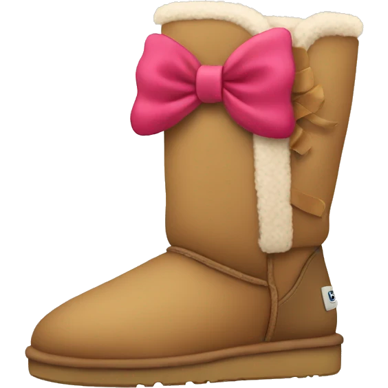 uggs with bow emoji