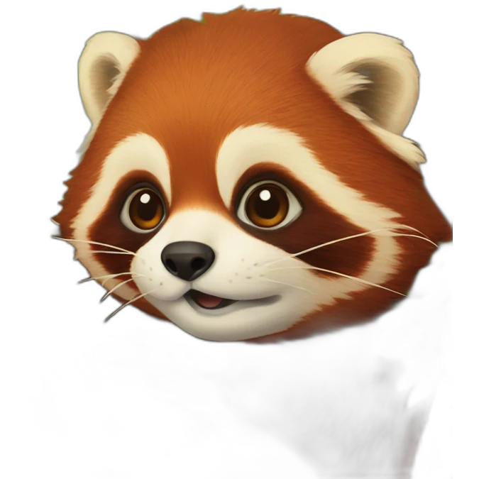 A red panda in a tree emoji