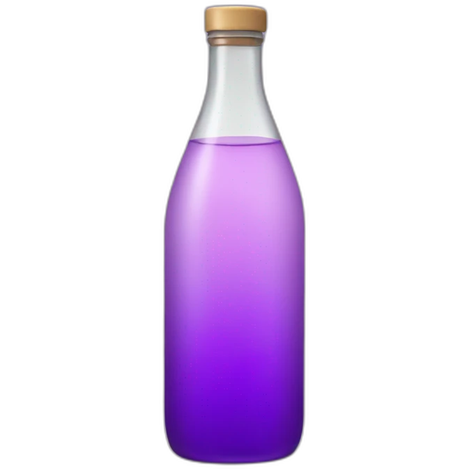 Bottle of purple water emoji