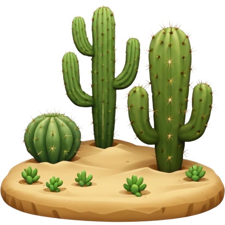 desert iwth cactus emoji