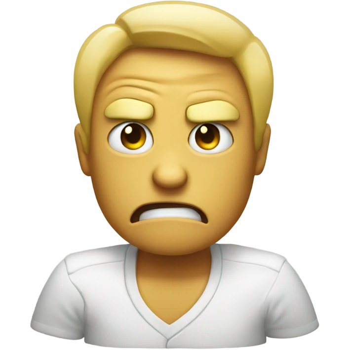 2 thumbs down and angry face  emoji