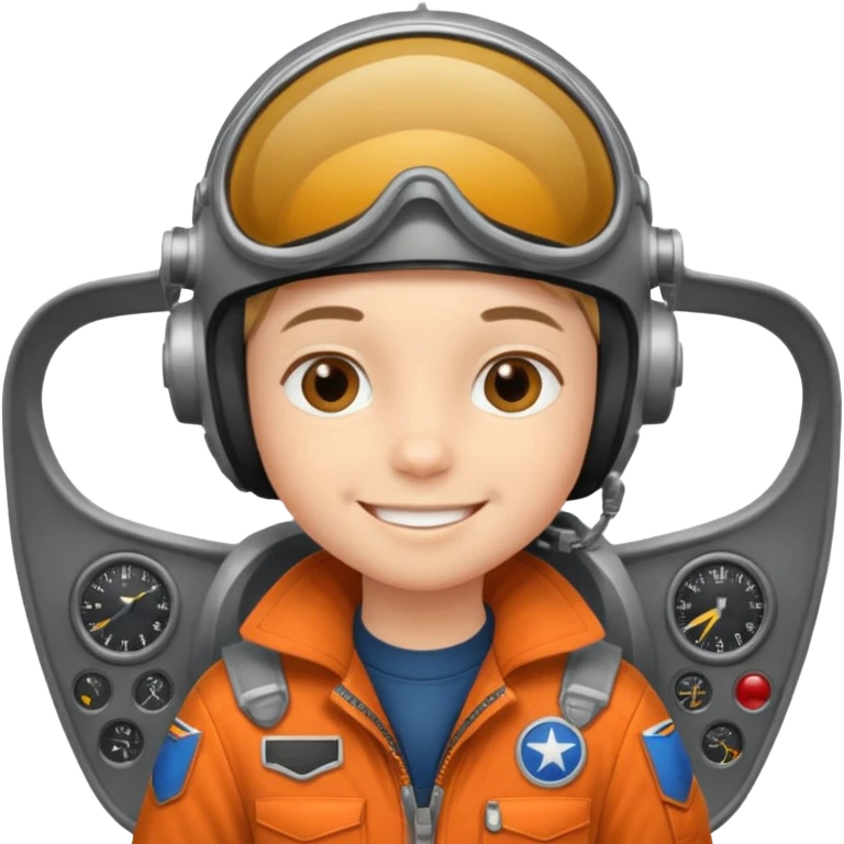 Kid pilots emoji