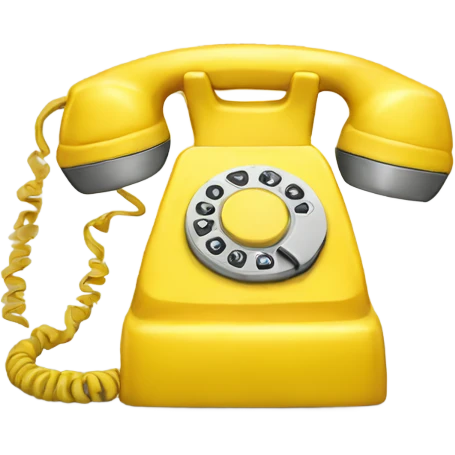 yellow telephone emoji