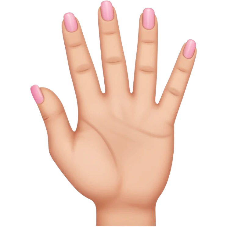 Hand with all fingers down accept the middle and ring finger emoji