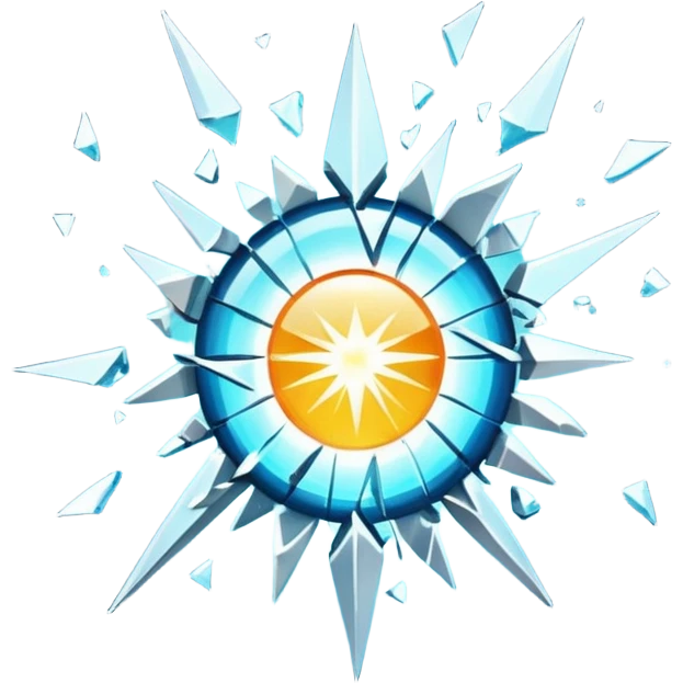 exploding spotlight emoji