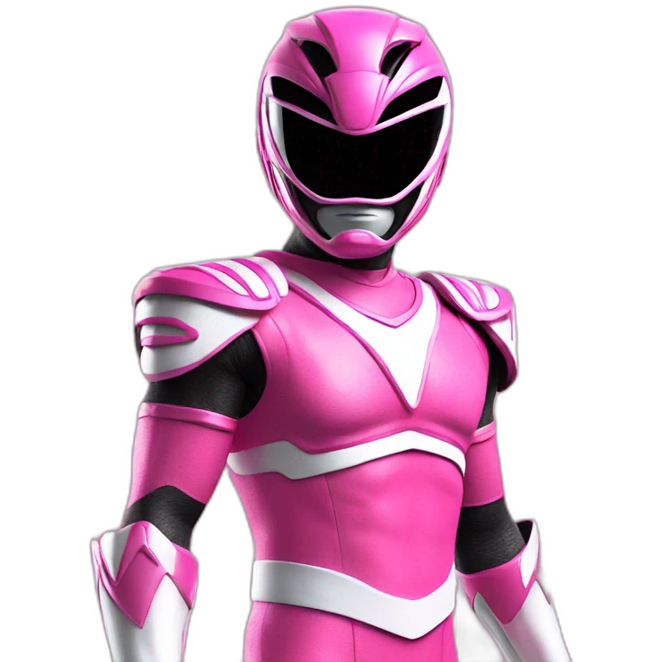 male pink power ranger emoji