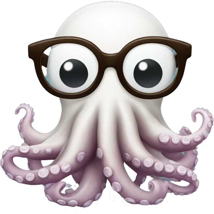 octopus with glasses emoji