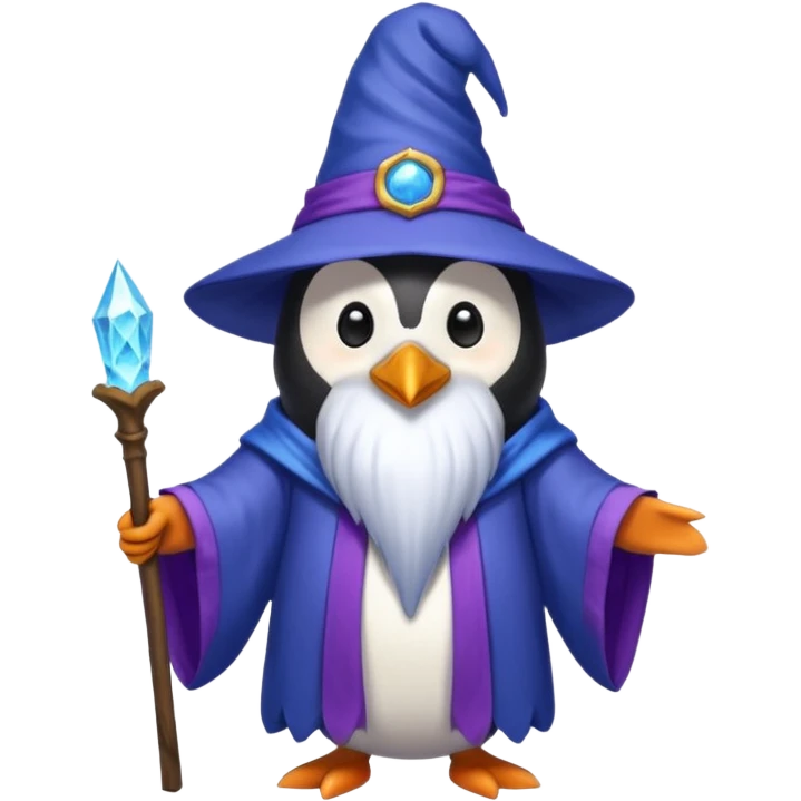 Penguin Wizard emoji