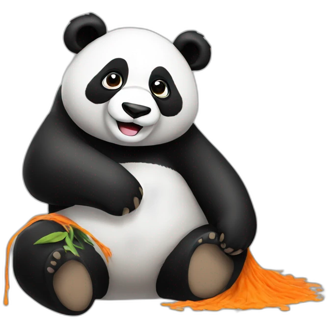 dyeing panda emoji