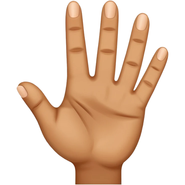 middle finger emoji, medium skin tone, transparent background emoji