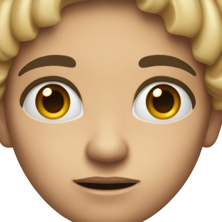 Eyebrow raised questioning look emoji