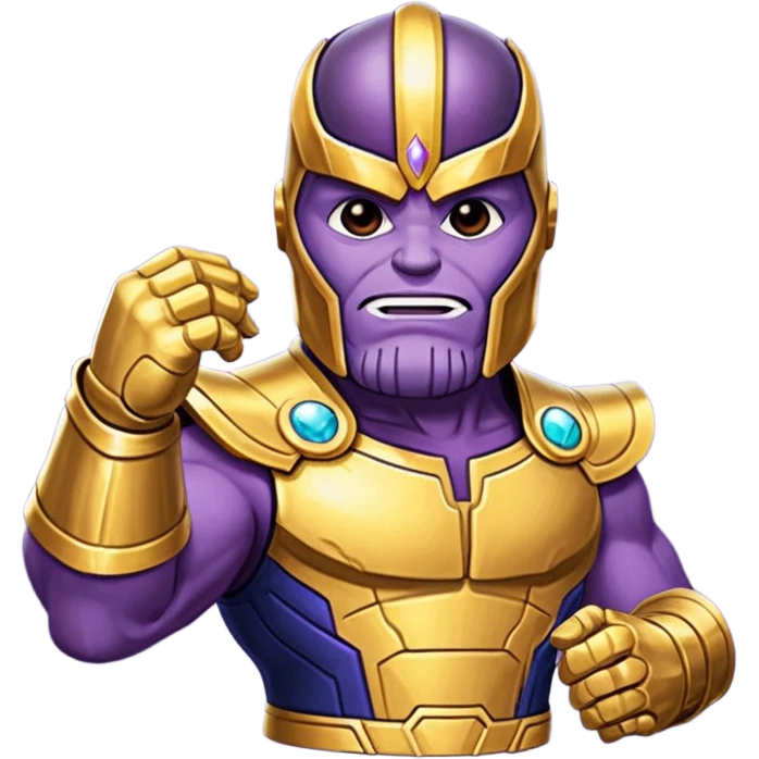 mão do thanos vingadores com os cristais emoji