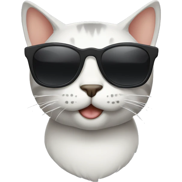 Cat with sunglasses emoji