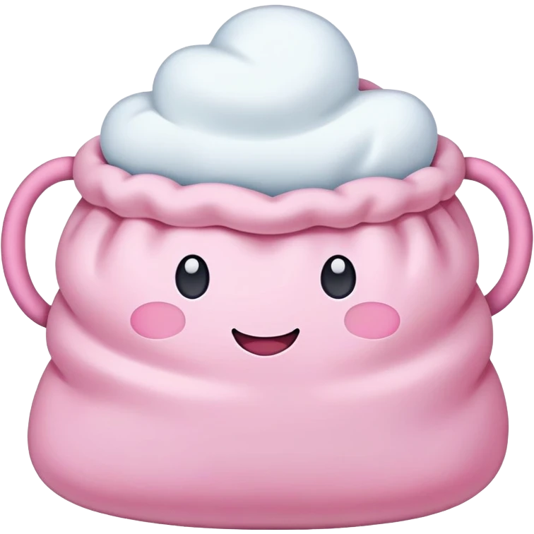 Pink Marshmallow bag  emoji