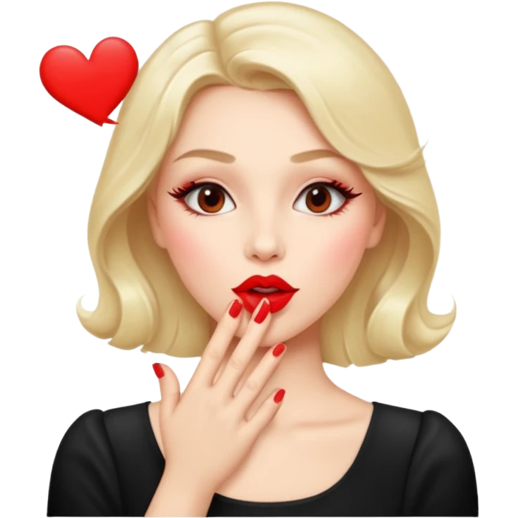 Cocuette blowing a kiss emoji