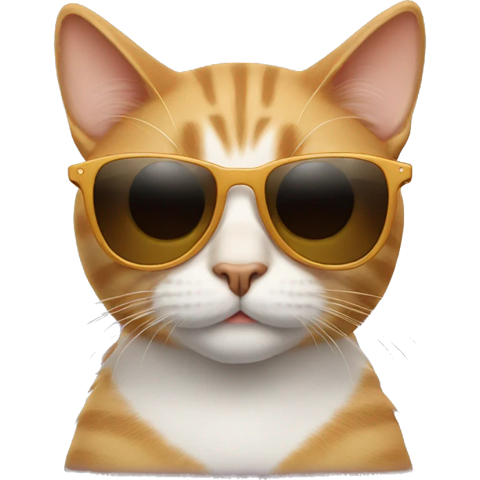Cat with sunglasses emoji