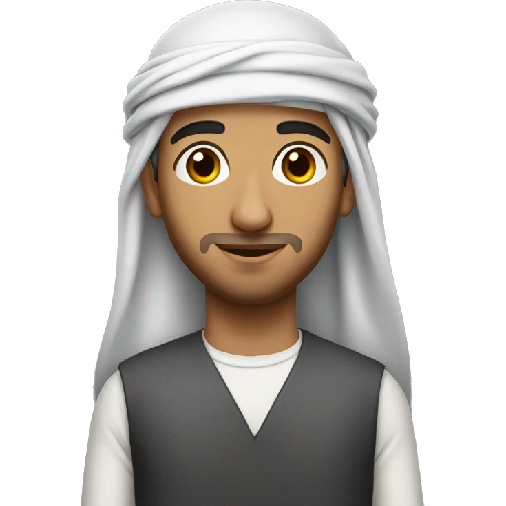 photorealistic young Arab man emoji