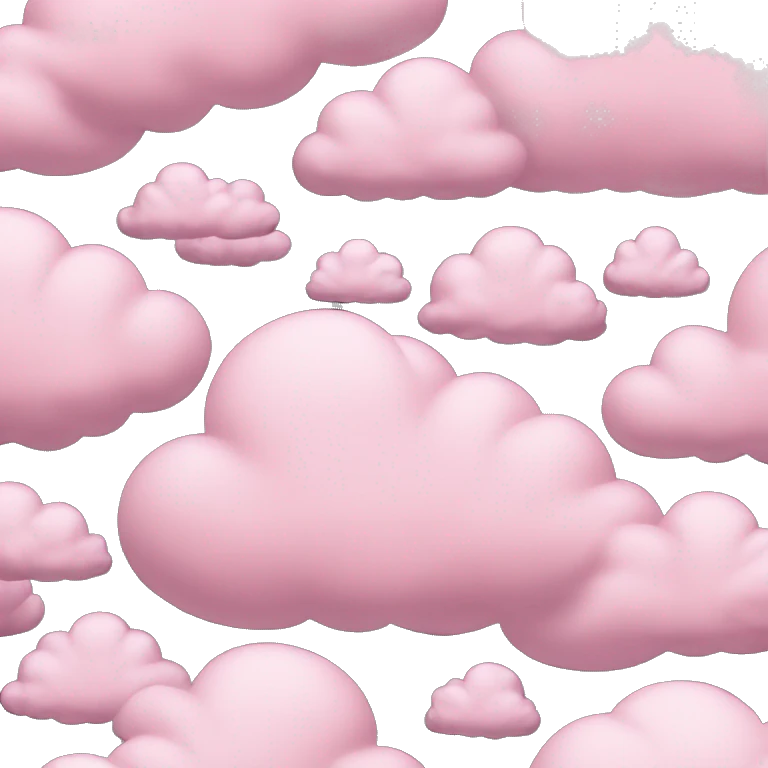 pastel pink cloud emoji