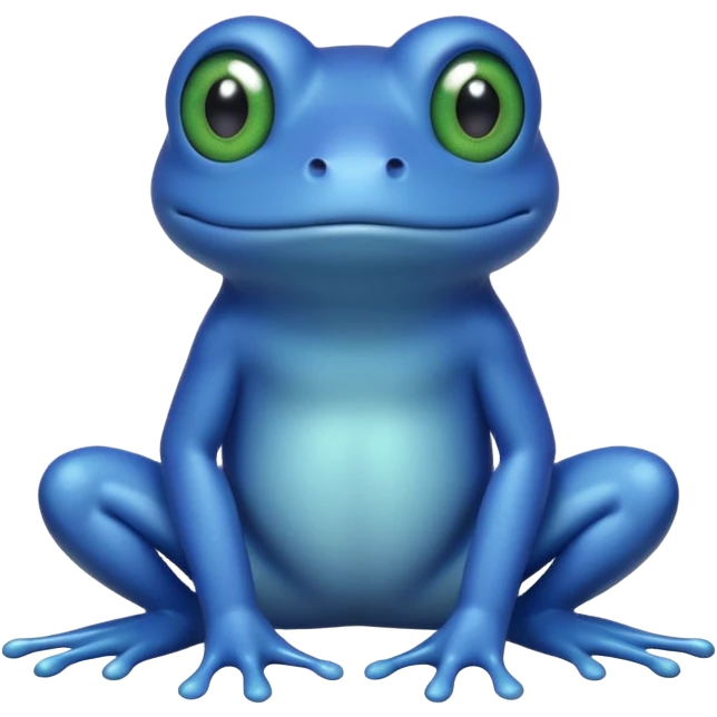 Blue Frog emoji