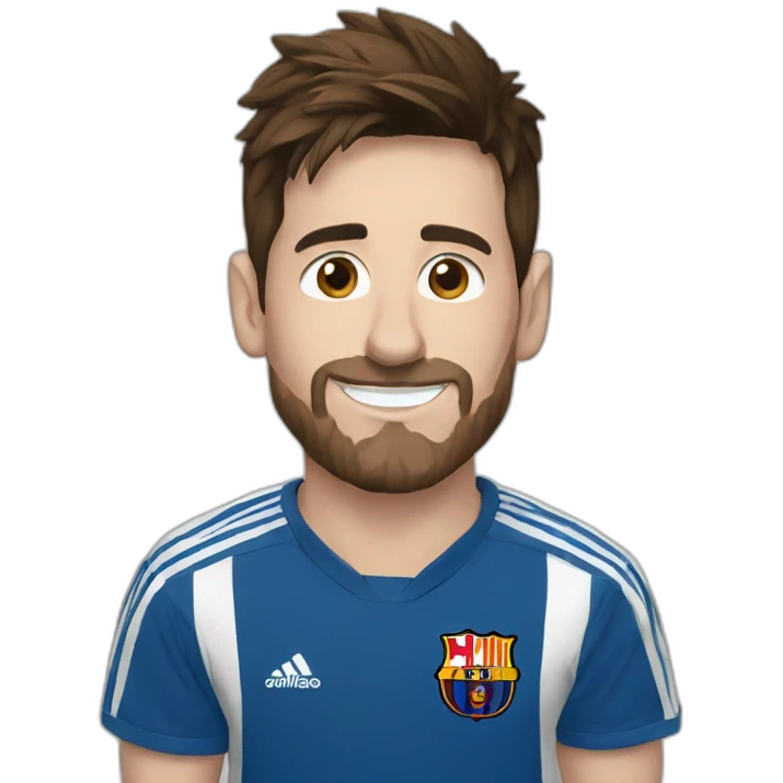 Messi with argentian tshirt emoji