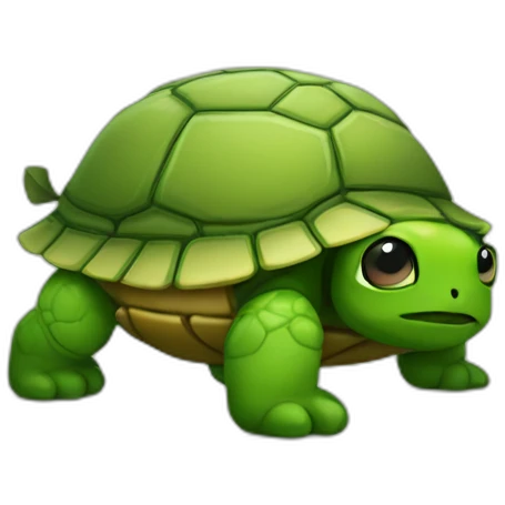 Ninja wee under a turtle emoji