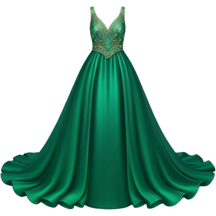 Iridescent  gown emoji