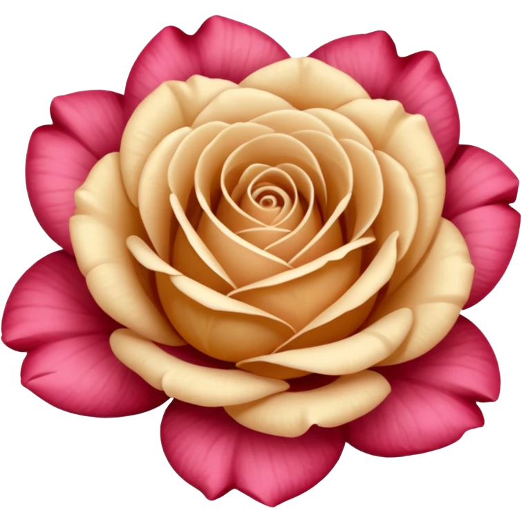 beige rose emoji