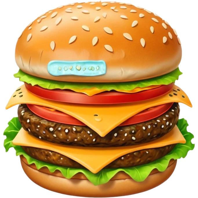 hamburger 2d art style emoji