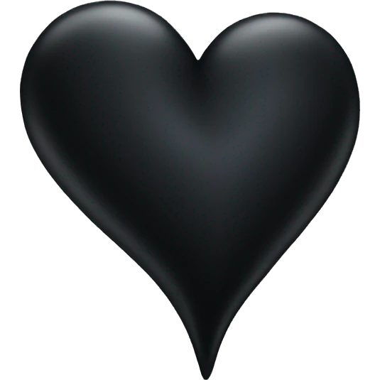 Black heart emoji