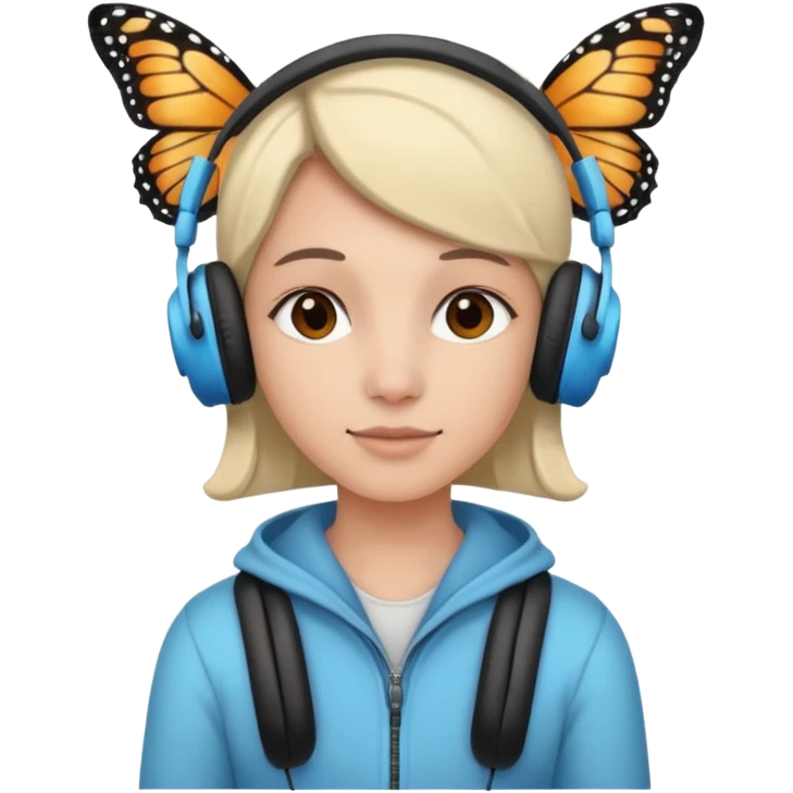 🥲🎧🦋 emoji