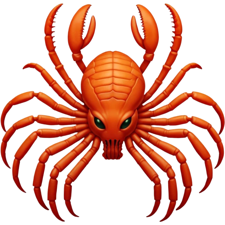 woman with red Facehugger emoji