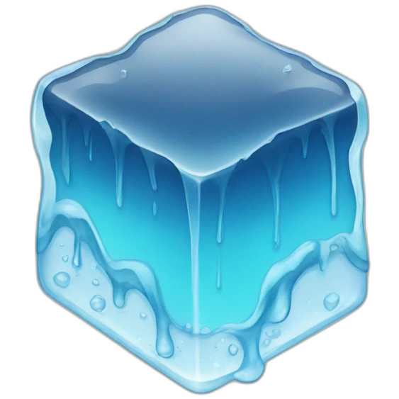 melting ice cube emoji