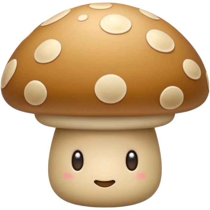 Cozy beige mushroom emoji
