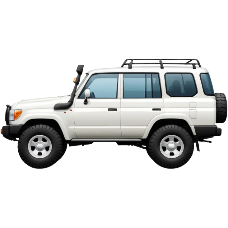 white land cruiser  emoji