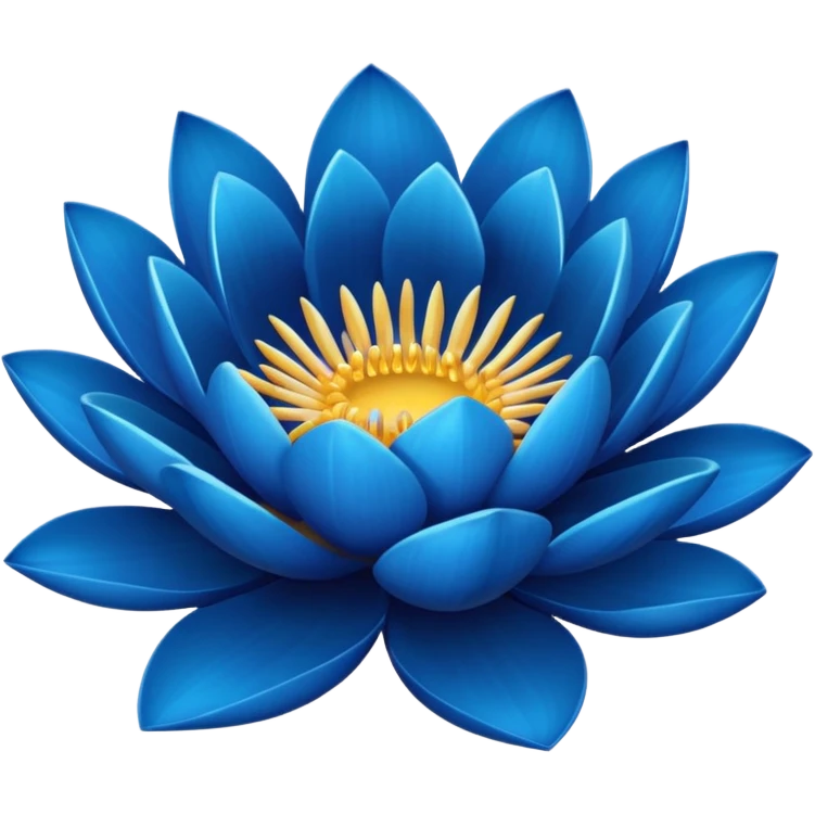 Blue nile lotus emoji