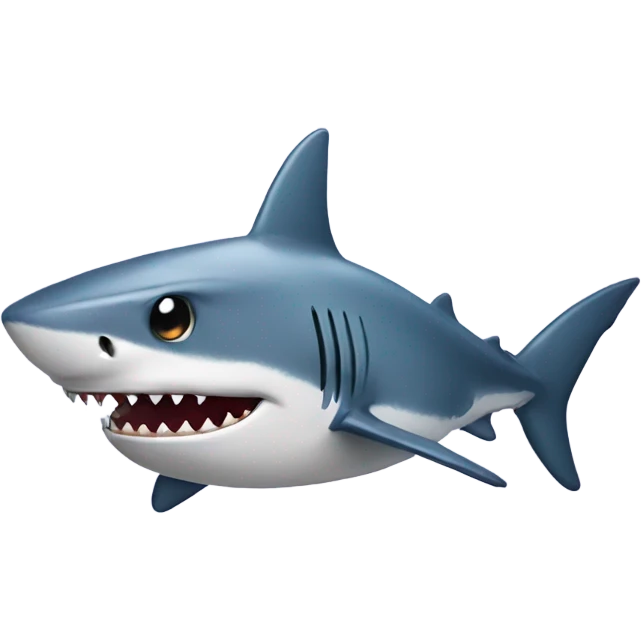 Shark wearing a bikini emoji