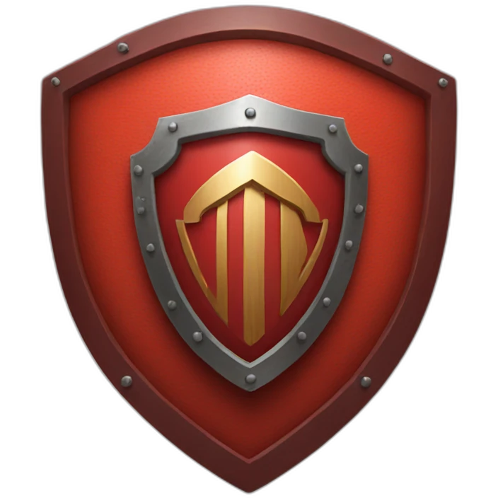 red shield with VPN letters on it emoji