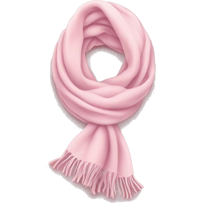 light pink scarf emoji