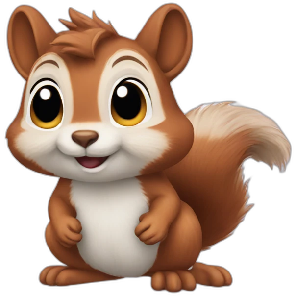 squirrel with fluffy ears emoji