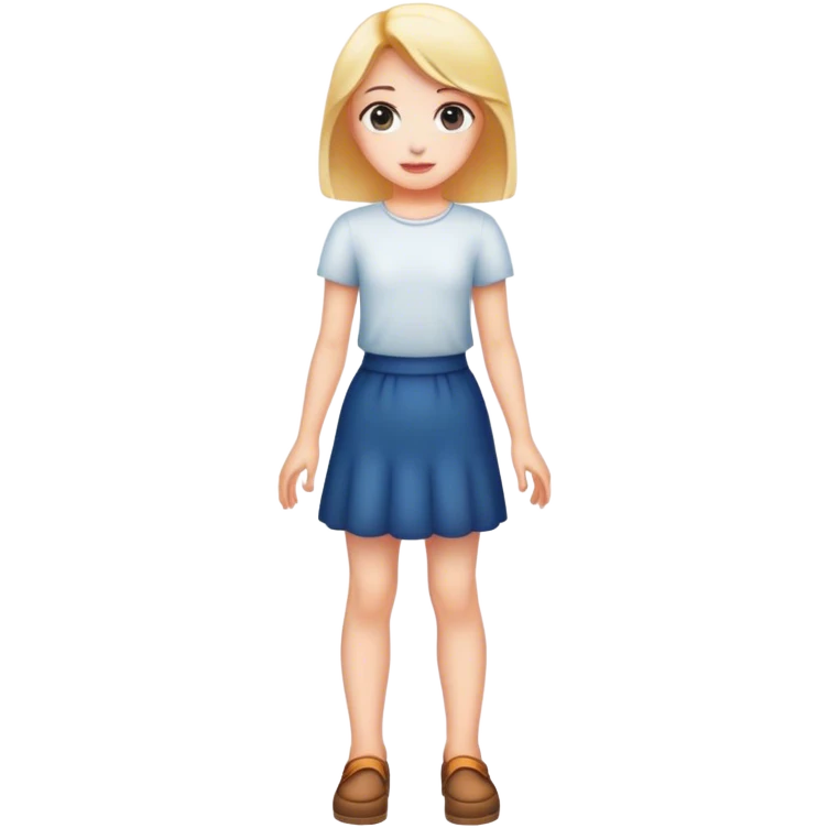 A full-length girl emoji