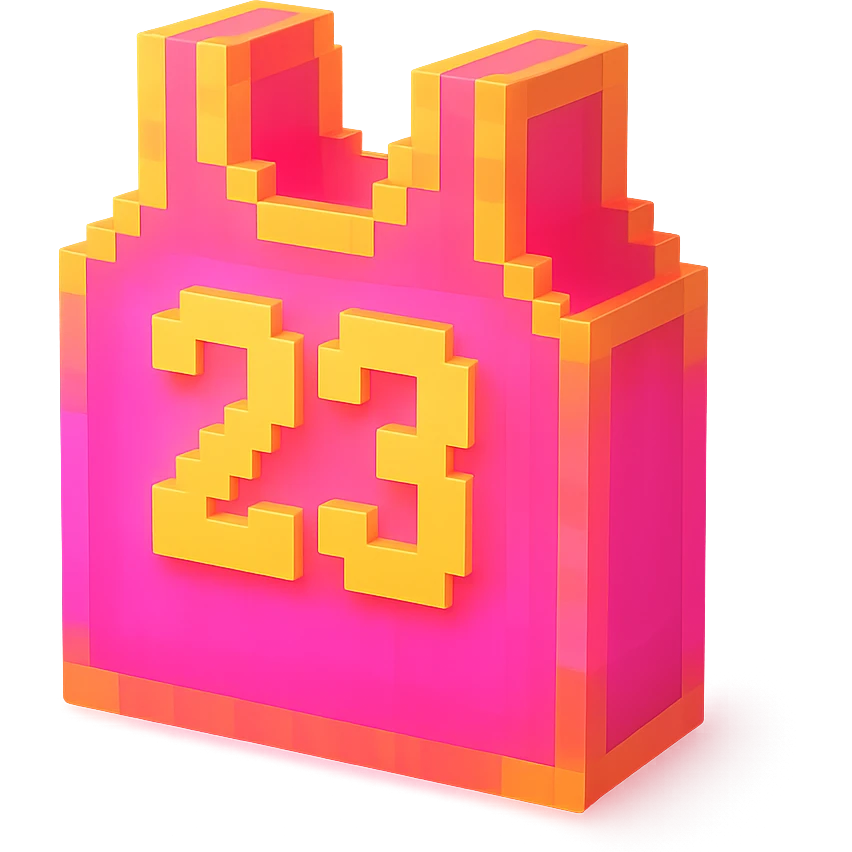 светящейся розовая баскетбольная майка с надписью "23", no background emoji